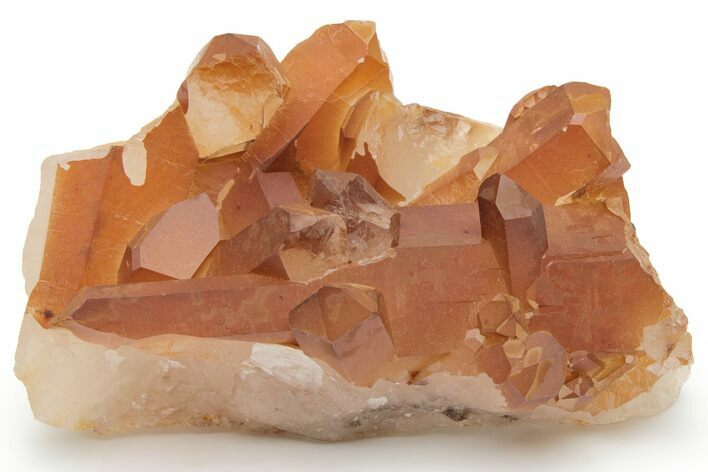 Tangerine Quartz Crystal Cluster - Brazil #229477